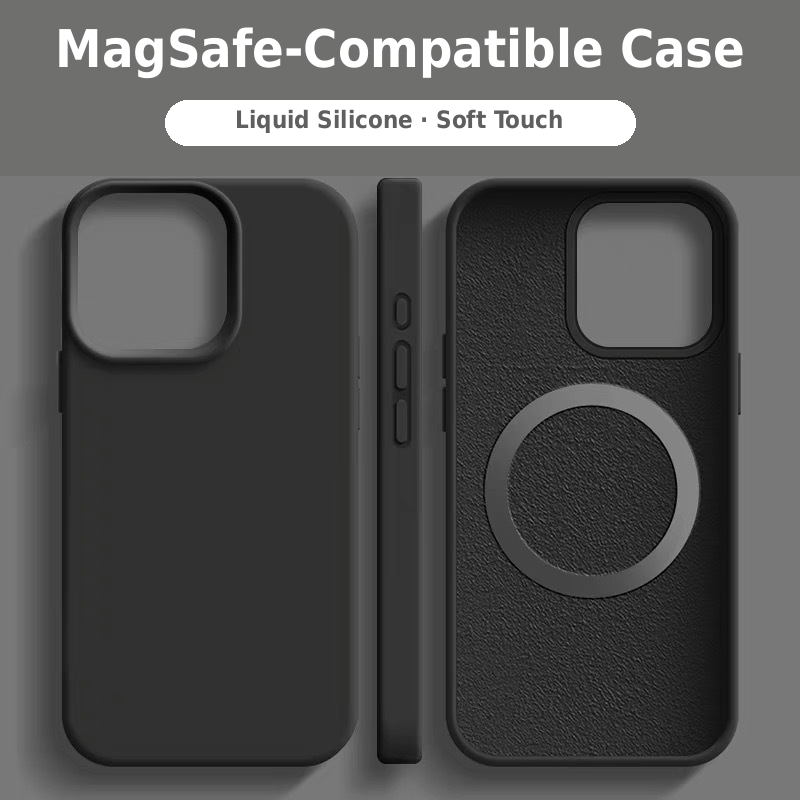 Soft-Touch Magnetic Case for iPhone Series ¨C MagSafe Compatible with Full Camera &amp; Drop Protection