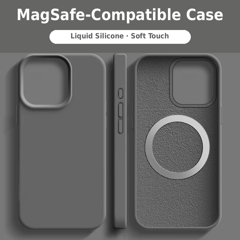 Soft-Touch Magnetic Case for iPhone Series ¨C MagSafe Compatible with Full Camera &amp; Drop Protection