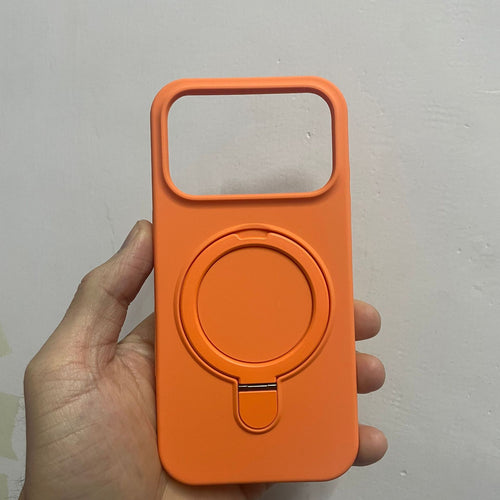2-in-1 Magnetic Stand Case for iPhone 15 Series ¨C Soft Silicone, Hands-Free Viewing &amp; Drop Protection