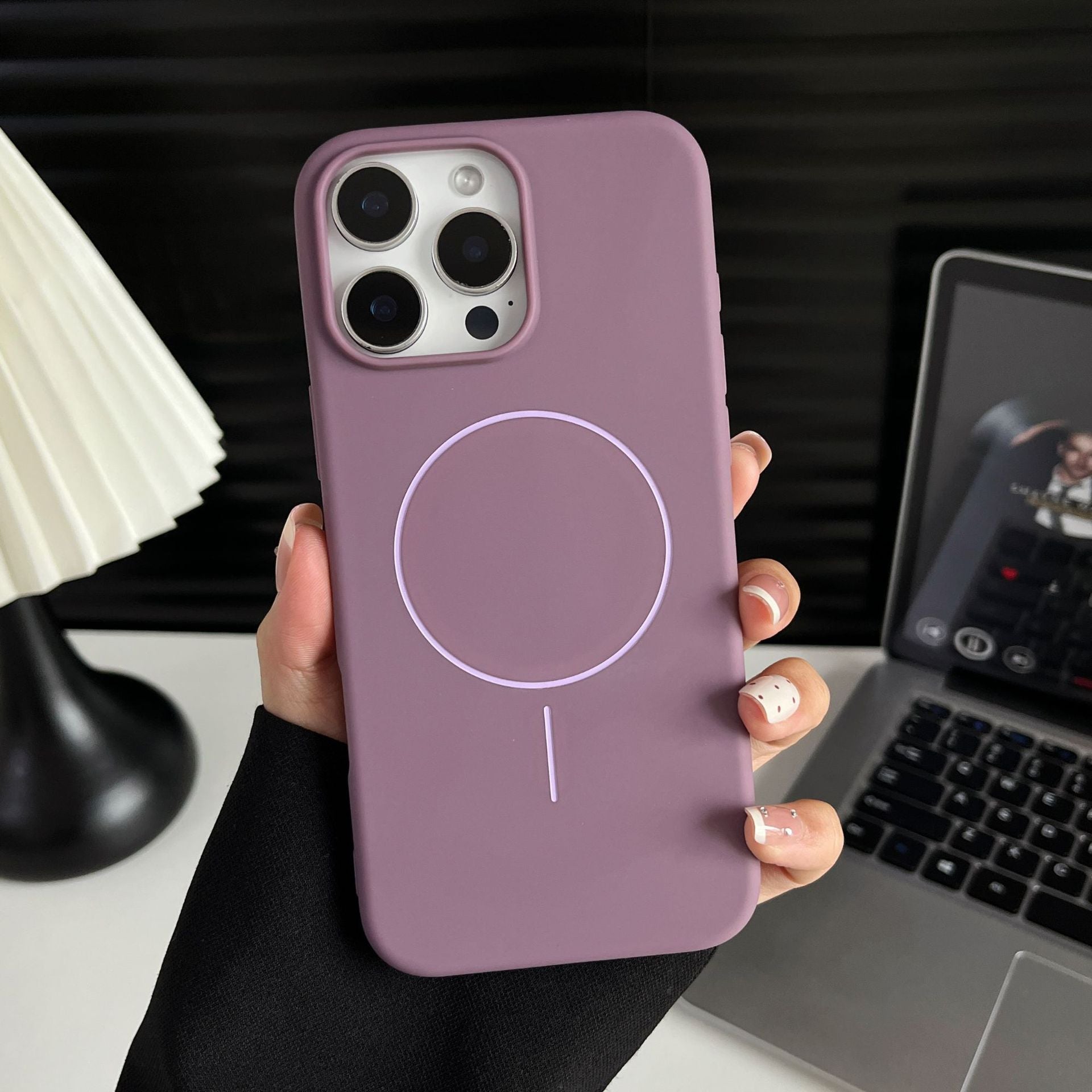 Soft-Touch Magnetic Case for iPhone 16 Pro Max – Matte Finish, Slim Grip &amp; Drop Protection