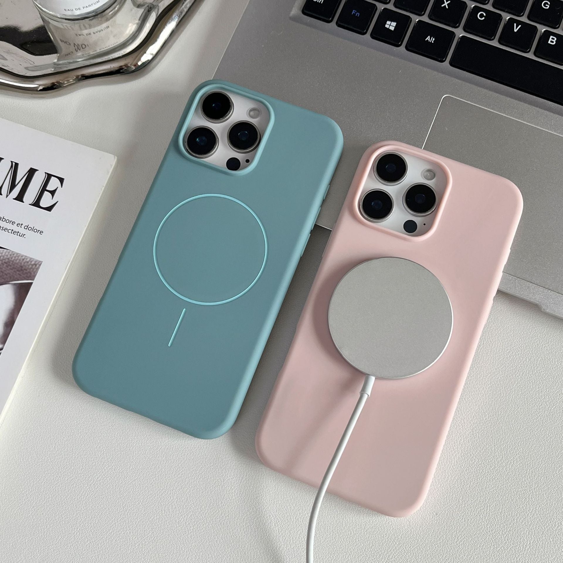 Soft-Touch Magnetic Case for iPhone 16 Pro Max – Matte Finish, Slim Grip &amp; Drop Protection