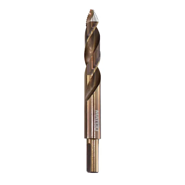 1/2" COBALT HYPER-STEP REDUCED SHANK MECHANIC'S LENGTH DRILL BIT