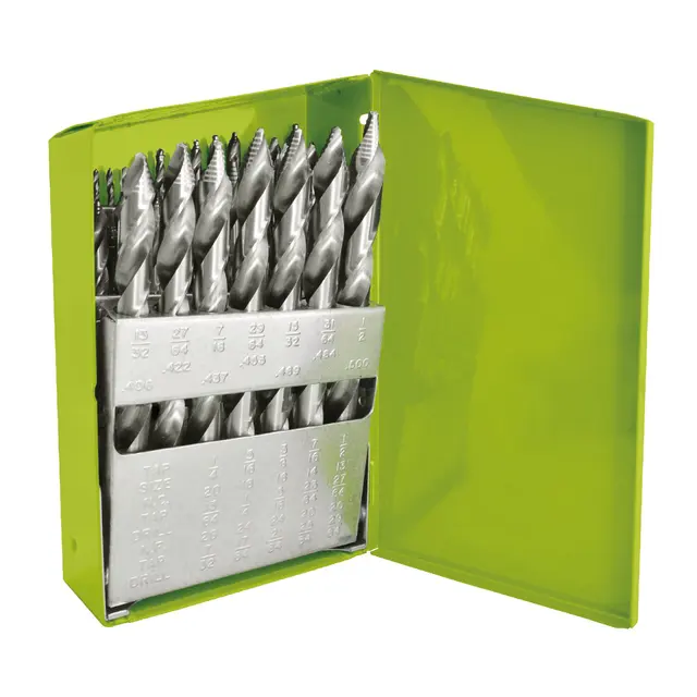 HYPER-STEP HIGH-SPEED STEEL REDUCED SHANK DRILL BIT SET, 29 PIECE - Image 6