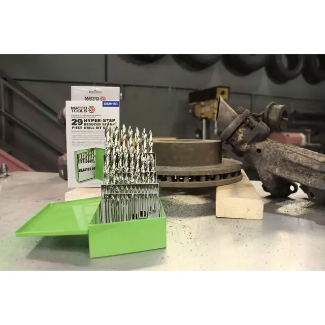 HYPER-STEP HIGH-SPEED STEEL REDUCED SHANK DRILL BIT SET, 29 PIECE - Image 2