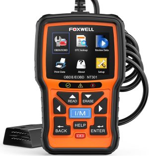 FOXWELL NT301 OBD2 Scanner Live Data Professional Mechanic OBDII Diagnostic Code Reader Tool for Check Engine Light eBaydiy Tools