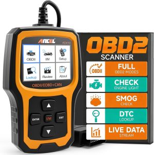 ANCEL AD410 Enhanced OBD2 Scanner, Vehicle Code Reader for Check Engine Light, Automotive OBD II Scanner Fault Diagnosis, OBDII Scan Tool for All OBDII Cars 1996+, Black/Yellow eBaydiy Tools