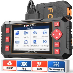 FOXWELL Car Scanner NT604 Elite OBD2 Scanner ABS SRS Transmission, Check Engine Code Reader for Cars and Trucks, Diagnostic Scan Tool with SRS Airbag, Automotive Diagnostic Tool with Live Data eBaydiy Tools