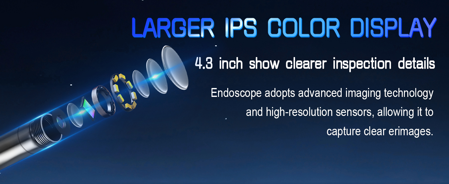 endoscope camera with light