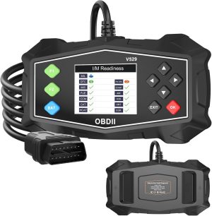 OBD2 Scanner Diagnostic Code Reader,Automotive OBD II Engine Light,Battery Tester,Mode 6, Mode 8 & I/M Readiness,OBDII Scan Tool for All OBDII Cars 1996+(OBDIIBlack) eBaydiy Tools