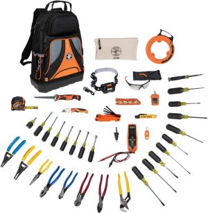 Klein Tools 80141 Hand Tools Kit includes Pliers, Screwdrivers, Nut Drivers, Backpack, and More Jobsite Tools, 41-Piece eBaydiy Tools