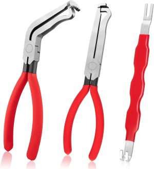 3PCS Electrical Disconnect Pliers, Upgrade Electrical Connector Pliers, Automotive Electrical Connector Removal Tool, Automotive Electrical Terminal Connector Separator Removal Tool for Cars eBaydiy Tools