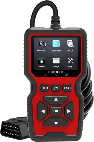 Car OBD2 Scanner Diagnostic Tool Vehicle Check Engine Light Code Reader with Reset, Live Data and Full OBD II Modes Compatible with Model Year 1996+ Cars & Light Trucks eBaydiy Tools