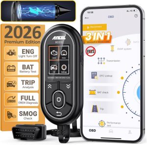 ANCEL BD310 OBD2 Scanner & Engine Code Reader - Advanced Battery Test, Trip Analysis, Performance Test, Bluetooth Diagnostic Tool for Android & iPhone - Works for All 1996+ Vehicles eBaydiy Tools