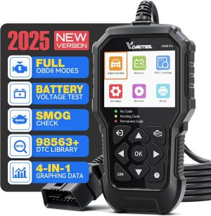 VDIAGTOOL VD30 Pro Car Code Reader, OBD2 Scanner Diagnostic Tool for Cars and Trucks, Check Engine Code Reader, OBD2 Scanner with Reset, escaner automotriz I/M Readiness for All OBDII Vehicles eBaydiy Tools