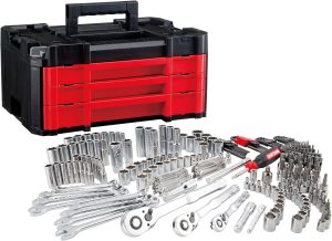 Craftsman 262-Piece Mechanic Tool Set with 3-Drawer VERSASTACK Box, SAE and Metric Socket Set, Car and Motorcycle Tool Kit with Combination Wrenches and Spark Plug Sockets (CMMT45309) eBaydiy Tools