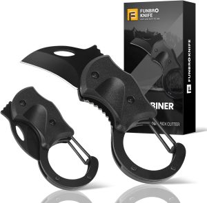 Small Pocket Knife Gift for Men, Keychain Box Cutter with 1.34inch Blade, Mini Folding Knives EDC Gadgets for Everyday Carry, Stocking Stuffers Gift for Adults Men Him eBaydiy Tools