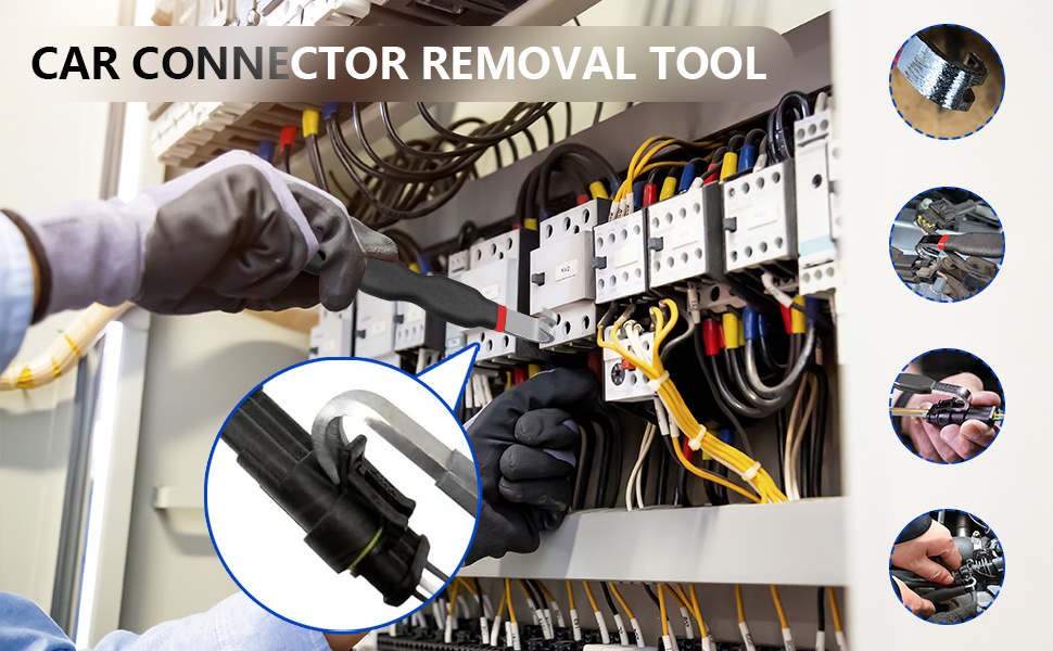 automotive electrical terminal connector separator removal tool