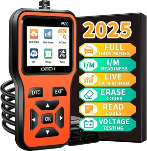 OBD2 Scanner Diagnostic Tool - Check Engine Light Code Scanner Tool with Reset, DTC, Data Stream, I/M Readiness, Car & Truck Scan Tool for All Vehicles Since 1996, escaner automotriz eBaydiy Tools