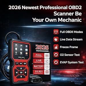 OBDEXPERT OBD2 scanner showing supported OBDII diagnostic functions
