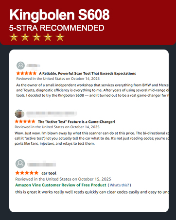 KINGBOLEN S608 OBD2 SCANNER