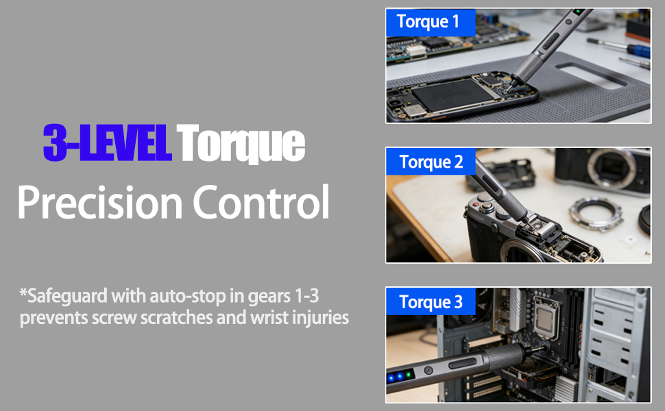 3-Level Torque Precision Control