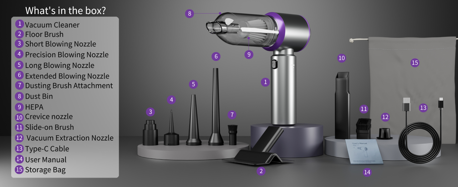 Arify Pro Car Vacuum  cordless vacuum cleaner mini car vacuum handheld vacuum cordless  portable