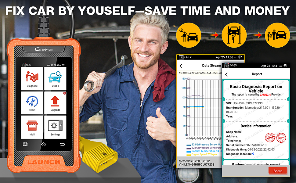 OBD2 SCANNER FOR BENZ CAR SCANNER CAR CODE READER FULL SYSTEM DIAGNOSTIC TOOL AUTOMOTIVE SCANNER