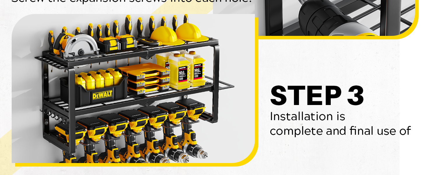 Power Tool Organizer Wall Mount