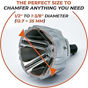 all thread bolt threaded rod deburr deburing chamfering metal debur set steel drill bit