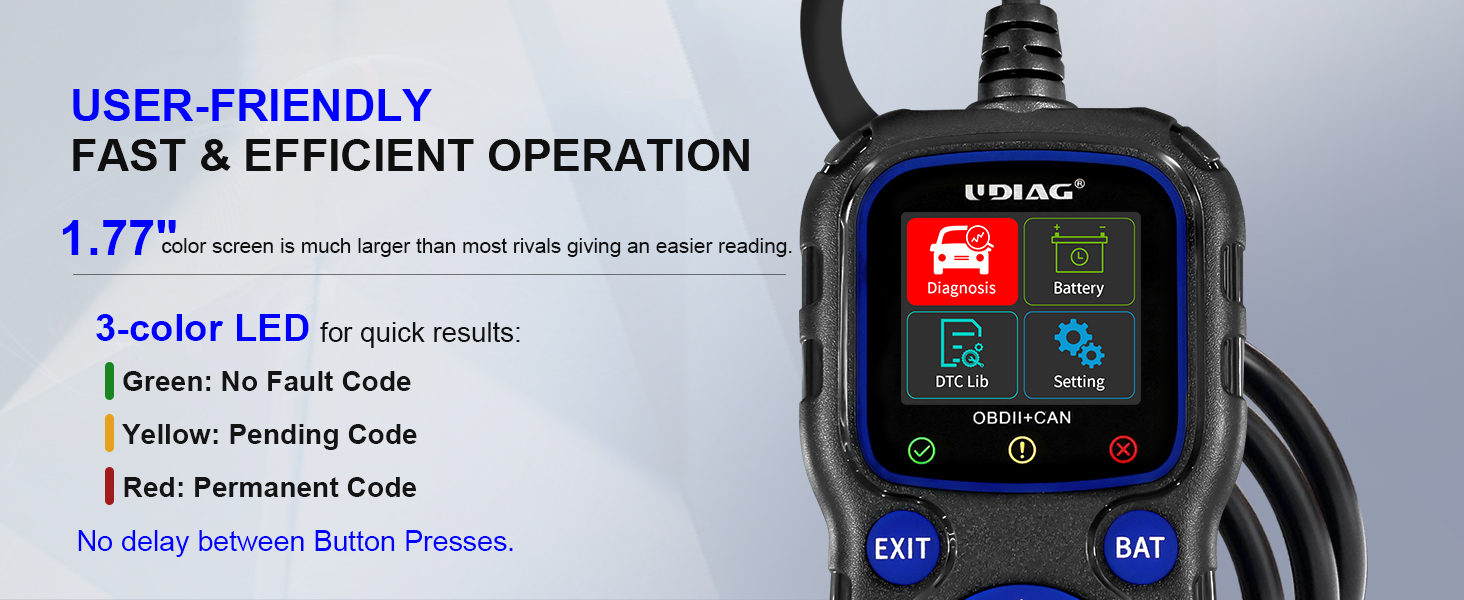 OBD2 Scanner Battery Tester 2 In 1