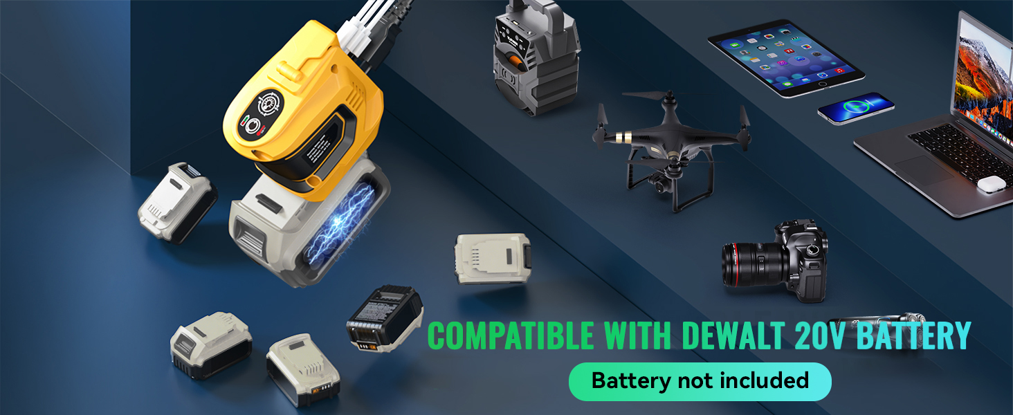 Charger Adapter Battery Powered Outlet(no battery)