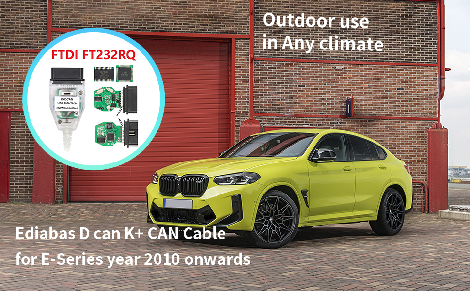 INPA K+ CAN Ediabas Cable with Switch DCAN Interface Coding Support E serials Interface