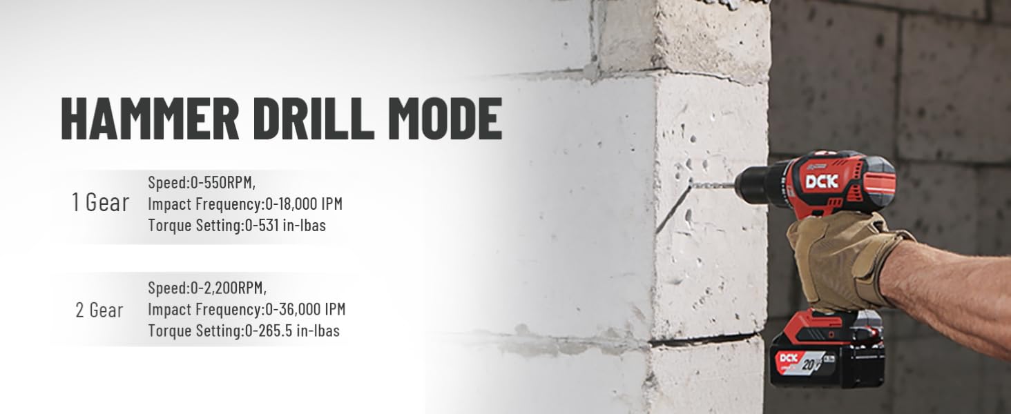 cordless power hammer drill impact drill for brick wall