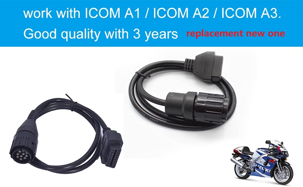 AntiBreak Motor 10pin OBD Cable Adapter for BMW Motorcycles