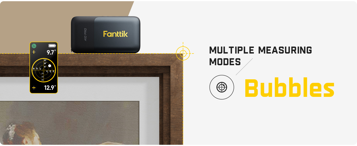 Fanttik A10 Pro 2-in-1 Digital Laser Tape Measure with HD lPS color Display