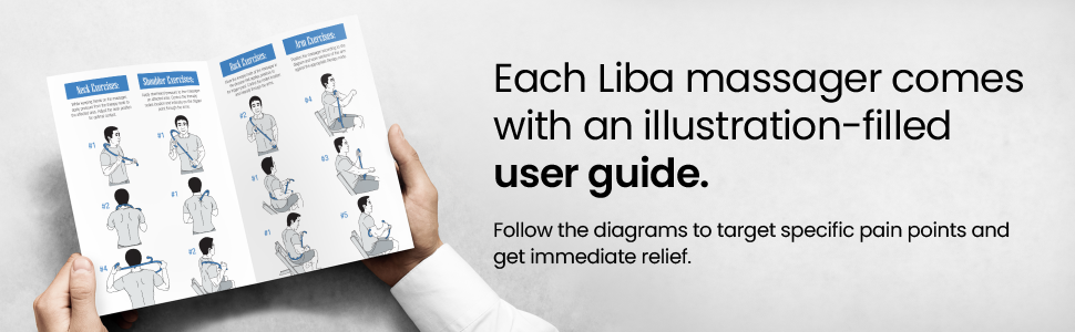 Each massager comes with an illustrated user guide