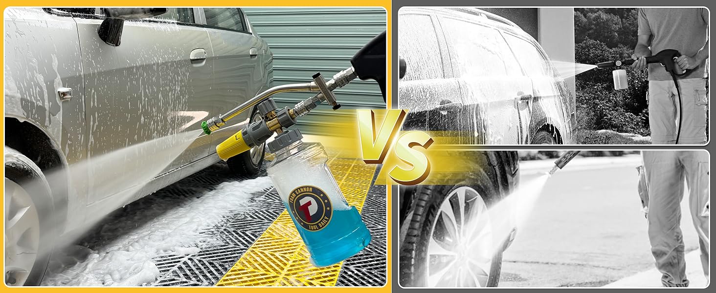 foam cannon dual connector