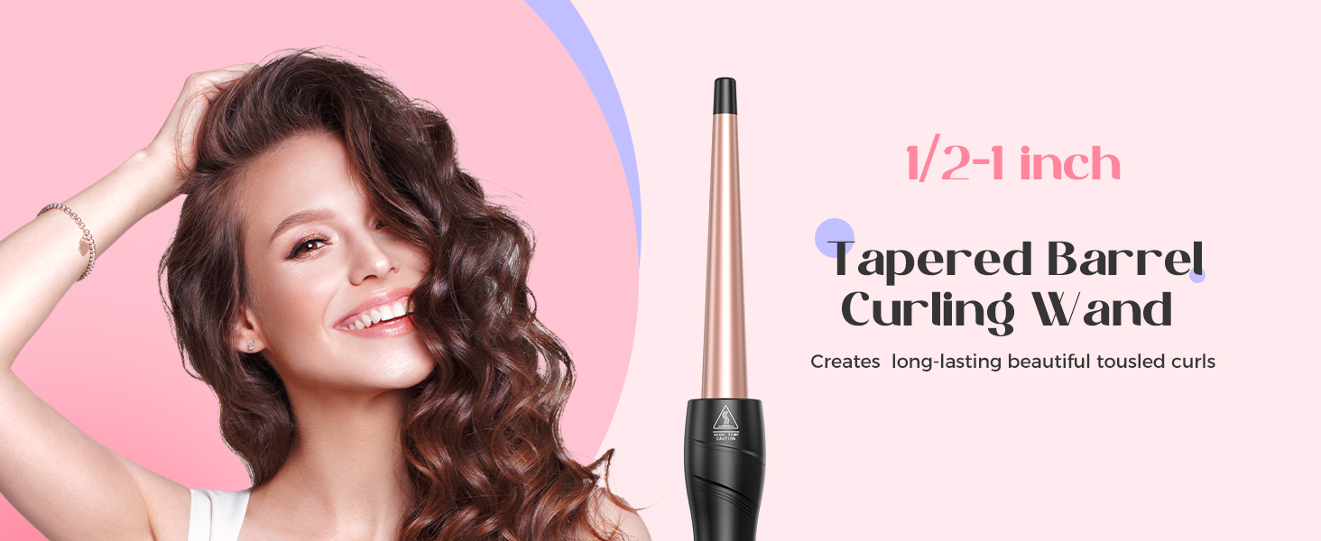 Tapered Barrel Curling Wand