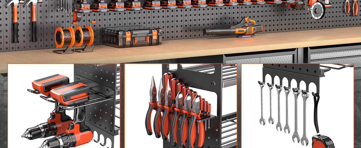 Power Tool Organizer Wall Mount