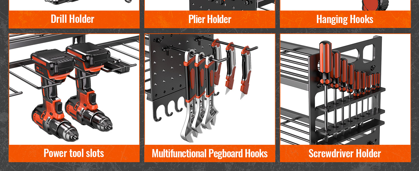 Power Tool Organizer Wall Mount