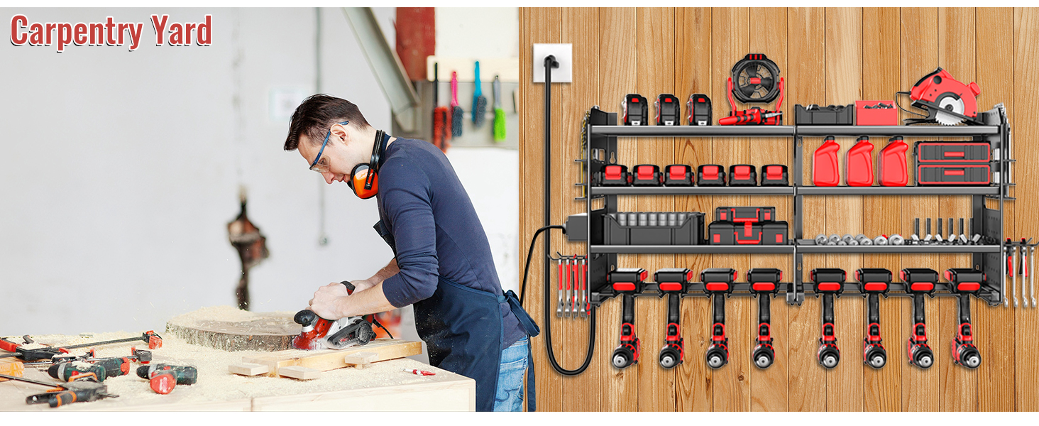 Power Tool Organizer Wall Mount