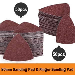 Oscillating Tool Sanding Triangular Finger Pads Kits