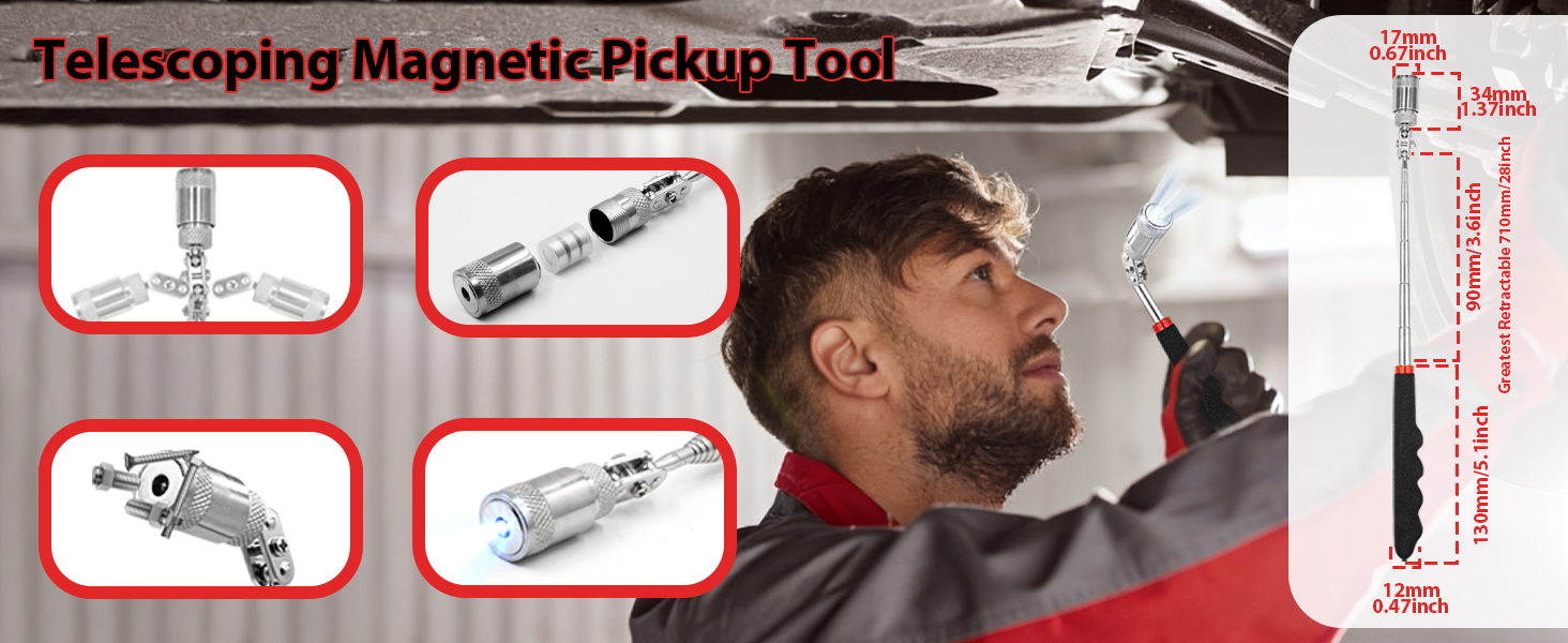 Telescoping Magnetic Pickup Tool