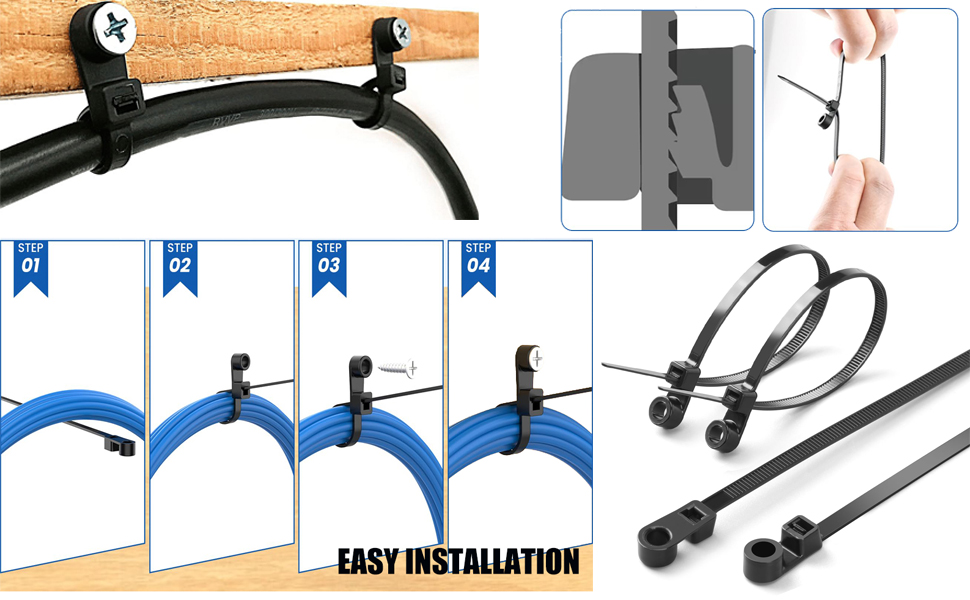 Self-locking mechanism ensures quick and secure fastening
