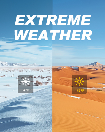 reliable performance, stable operation at -4°F-140°F