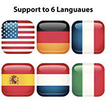 Support to 6 lanuages