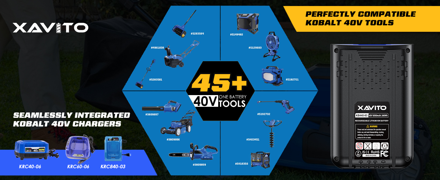 kobalt 40v 2.5 amp battery