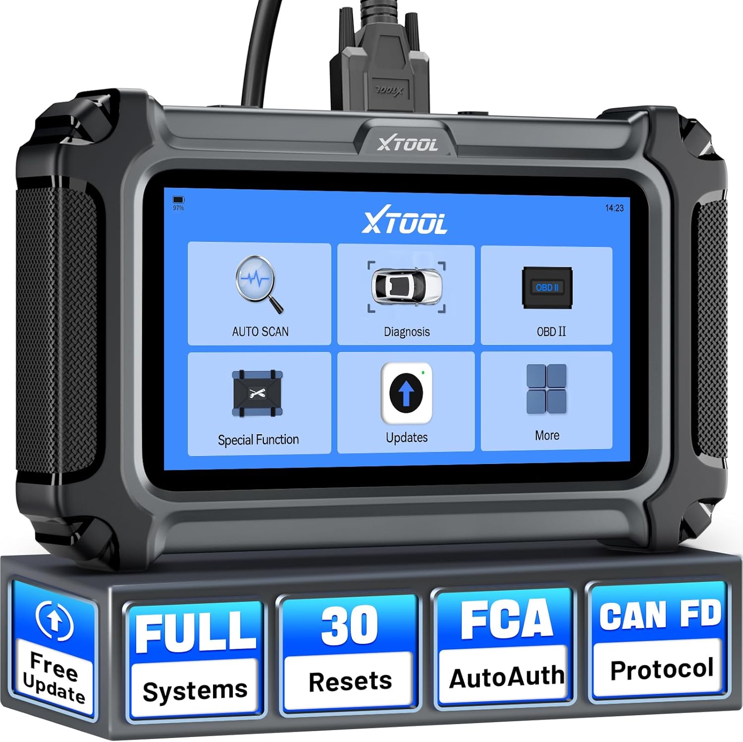 XTOOL D6S OBD2 Scanner Diagnostic Tool, 2026 Car Scanner with 30 Resets, All System Scan Tool with FCA & CAN FD, ABS Bleed, Gearbox Match, Crank Sensor Relearn, Lifetime Update, Upgraded of D5S eBaydiy Tools