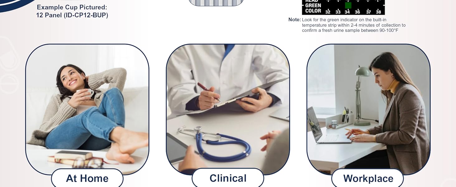 Identify Diagnostics 12 Panel Drug Test Cups with Adulterations Image 5