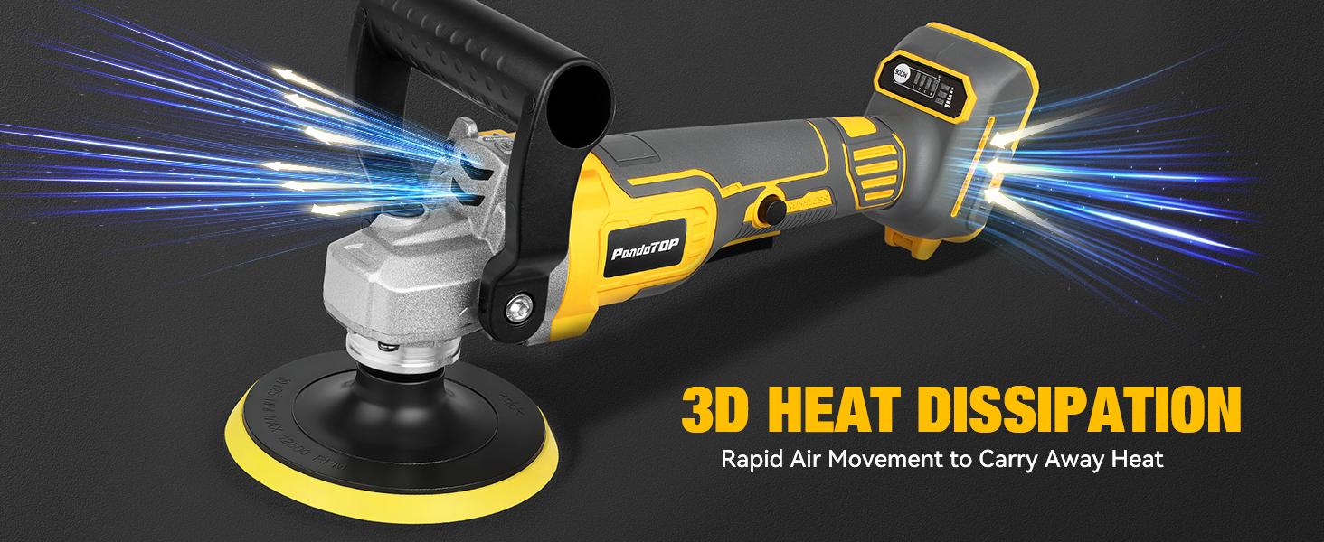 Cordless Buffer Polisher for Dewalt 20v Max Battery